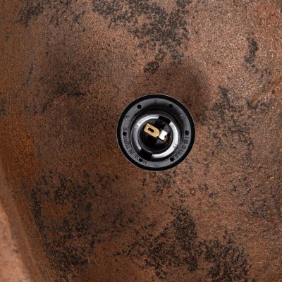 CEILING PENDANT LAMP STONE-LOOK STONER (L) HM4419 DARK BEIGE 72x60x32Hcm.