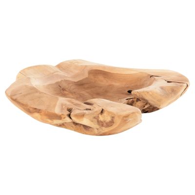 TABLE DECOR BOWL YOKI ΗΜ9795 TEAK WOOD Φ58x12Hcm.