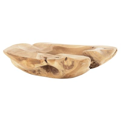 TABLE DECOR BOWL YOKI ΗΜ9795 TEAK WOOD Φ58x12Hcm.