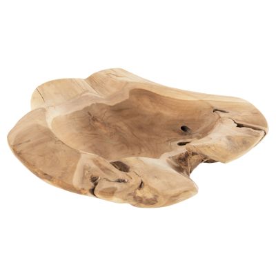 TABLE DECOR BOWL YOKI ΗΜ9795 TEAK WOOD Φ58x12Hcm.