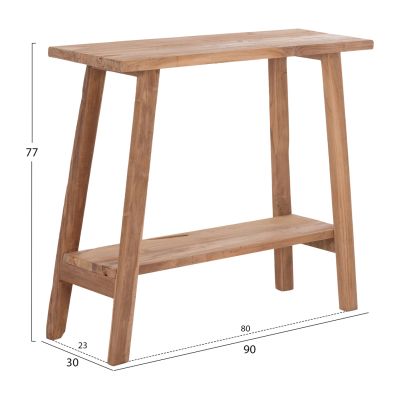 CONSOLE TALIBER HM18256 TEAK WOOD IN NATURAL COLOR 90x30x77Hcm.