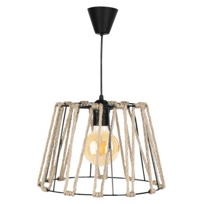 ПАНЕЛЕНА ЛАМПА HM7617.01 ЧЕРНО МЕТАЛНО ТЯЛО С ДИЗАЙН НА ВЪЖЕ