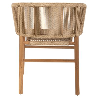 ARMCHAIR IRVINE HM9822 TEAK WOOD-SYNTHETIC ROPE IN NATURAL COLOR 64x56x76Hcm.