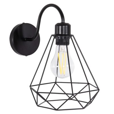 WALL SCONCE MILID HM4468 METAL IN BLACK 20x27x28Hcm.