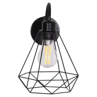 WALL SCONCE MILID HM4468 METAL IN BLACK 20x27x28Hcm.