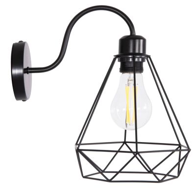 WALL SCONCE MILID HM4468 METAL IN BLACK 20x27x28Hcm.