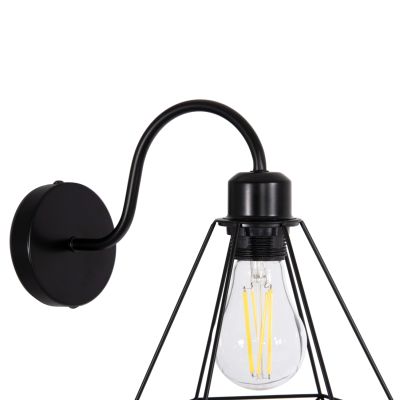 WALL SCONCE MILID HM4468 METAL IN BLACK 20x27x28Hcm.
