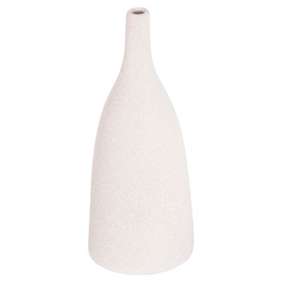 CERAMIC TABLE DECOR GALAD HM4635.01 OFF WHITE WITH CRYSTALLISATION Φ14x33,5H cm.