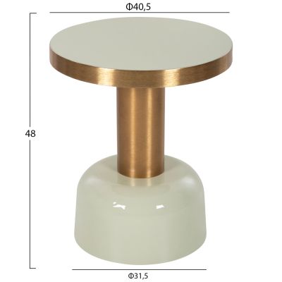 ПОМОЩНА МАСА ERODE HM4243.07 МЕТАЛ В ЕКРЮ-ЗЛАТО Φ40,5x48Hcm.