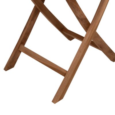 ROUND TABLE FOLDING KENDALL HM9543 TEAK WOOD IN NATURAL COLOR Φ106x73,5Hcm.