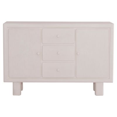 BUFFET SERIES SANTORINI HM18048 MDF IN OFF-WHITE COLOR-3 DRAWERS & 2 DOORS 120x38x80Hcm.
