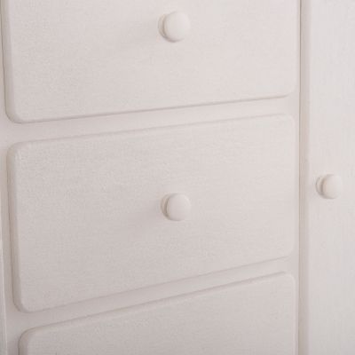 BUFFET SERIES SANTORINI HM18048 MDF IN OFF-WHITE COLOR-3 DRAWERS & 2 DOORS 120x38x80Hcm.