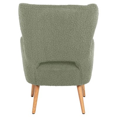 ARMCHAIR MYLIE HM8394.27 PISTACHIO GREEN BOUCLE FABRIC 66X75X93Hcm.