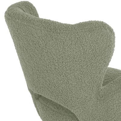 ARMCHAIR MYLIE HM8394.27 PISTACHIO GREEN BOUCLE FABRIC 66X75X93Hcm.