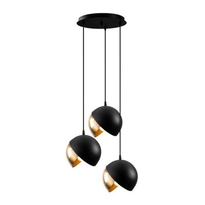 PENDANT LIGHT BLACK WITH GOLD HM7245 Φ40x114 cm.