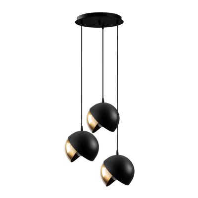 PENDANT LIGHT BLACK WITH GOLD HM7245 Φ40x114 cm.