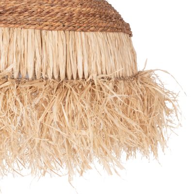 CEILING PENDANT WITH SISAL FIBER CAP IN NATURAL COLOR 50x50x50Hcm.HM7786