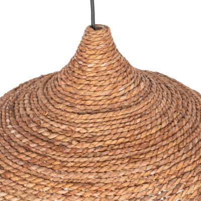 CEILING PENDANT WITH SISAL FIBER CAP IN NATURAL COLOR 50x50x50Hcm.HM7786
