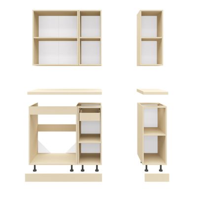 KITCHEN COMPOSITION HM2465.11 MELAMINE SONOMA COUNTERTOP LAMINATE 120x47x84,8Υεκ.