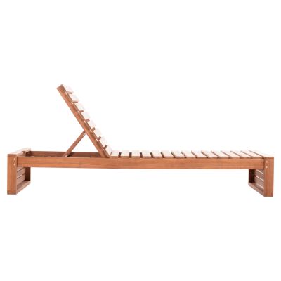 SUNLOUNGER WITHOUT CUSHIONS ZIZEL HM6161 TEAK WOOD IN NATURAL 200x71x30Hcm.