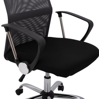 Office chair CABLE HM1000.10 Black Grey Mesh chromed leg 61x58x118