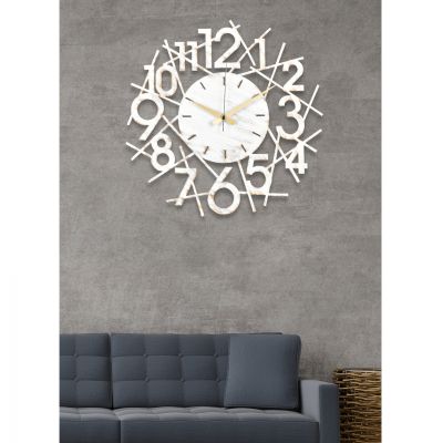 WALL CLOCK METAL WHITE HM7461 41x41 cm.