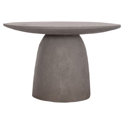 DINING TABLE ROUND SEPPO HM18154.03 FIBER CEMENT IN GREY--Φ119,5x75,5Hcm.