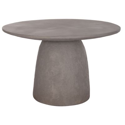 DINING TABLE ROUND SEPPO HM18154.03 FIBER CEMENT IN GREY--Φ119,5x75,5Hcm.