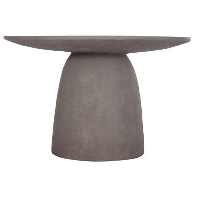DINING TABLE ROUND SEPPO HM18154.03 FIBER CEMENT IN GREY--Φ119,5x75,5Hcm.