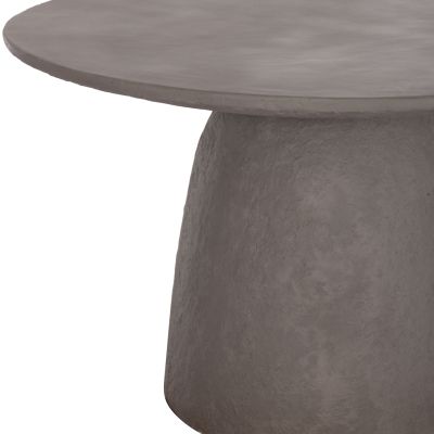 DINING TABLE ROUND SEPPO HM18154.03 FIBER CEMENT IN GREY--Φ119,5x75,5Hcm.