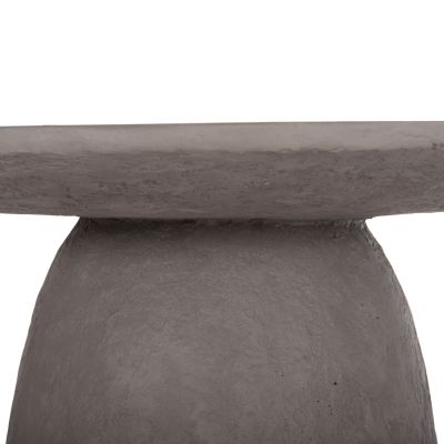 DINING TABLE ROUND SEPPO HM18154.03 FIBER CEMENT IN GREY--Φ119,5x75,5Hcm.