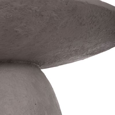 DINING TABLE ROUND SEPPO HM18154.03 FIBER CEMENT IN GREY--Φ119,5x75,5Hcm.