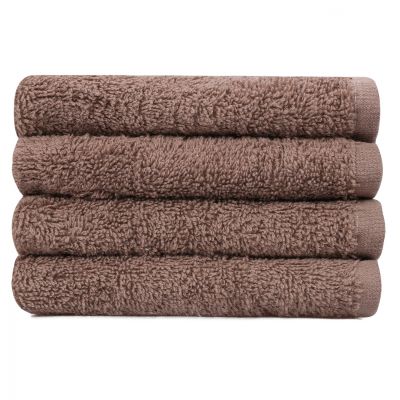 LAVETA TOWELS 4PCS BEVERLY HILLS POLO CLUB HM12124.04 BROWN WHITE 30x30 cm. 355BHP0233