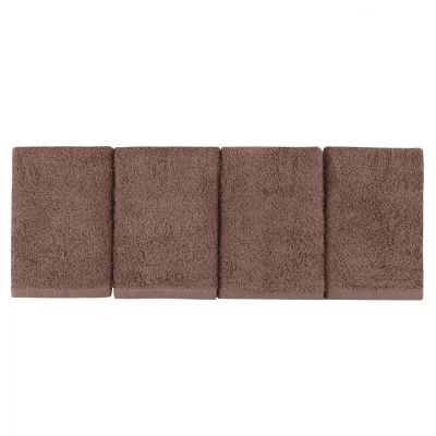 LAVETA TOWELS 4PCS BEVERLY HILLS POLO CLUB HM12124.04 BROWN WHITE 30x30 cm. 355BHP0233