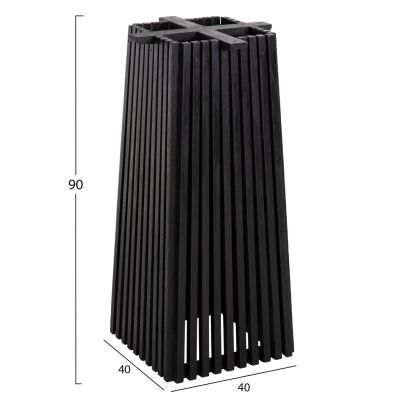 КРАКА ЗА ВЪТРЕШНА БАР МАСА-БАЗА MED.HEIGHT SQUARE FRANTZ HM9858.12 MINDI ДЪРВО В ЧЕРНО 40x40x90Hcm.