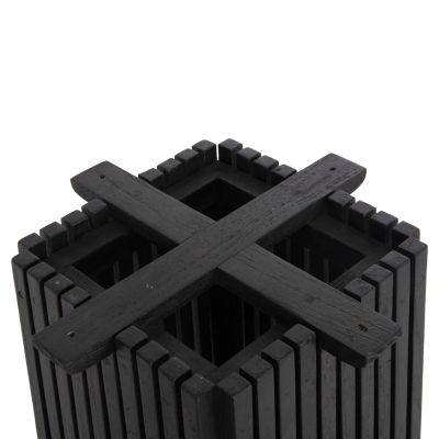 КРАКА ЗА ВЪТРЕШНА БАР МАСА-БАЗА MED.HEIGHT SQUARE FRANTZ HM9858.12 MINDI ДЪРВО В ЧЕРНО 40x40x90Hcm.