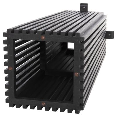КРАКА ЗА ВЪТРЕШНА БАР МАСА-БАЗА MED.HEIGHT SQUARE FRANTZ HM9858.12 MINDI ДЪРВО В ЧЕРНО 40x40x90Hcm.