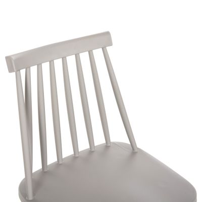 BAR STOOL MEDIUM HEIGHT VANESSA HM9300.20 POLYPROPYLENE & METAL-GREY 45,5x46x97Hcm.