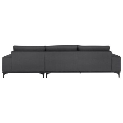 CORNER SOFA (RIGHT) NOA HM3278.02R ANTHRACITE FABRIC 288x90-157x67-80Hcm.