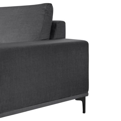 CORNER SOFA (RIGHT) NOA HM3278.02R ANTHRACITE FABRIC 288x90-157x67-80Hcm.