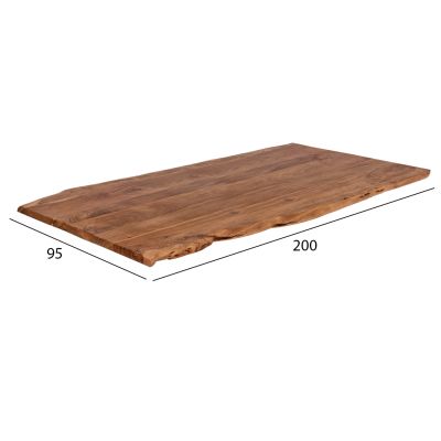 Плот за маса 200x95x4 HM8506.11 от масивно акациево дърво