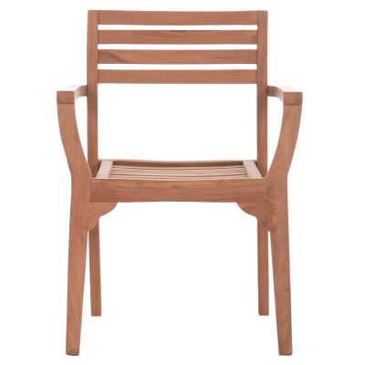 OUTDOOR DINING CHAIR ERMIONI HM18129 TEAK WOOD--NATURAL COLOR 60x59x84Hcm.