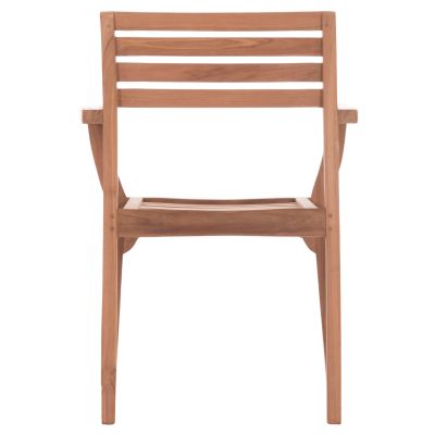 OUTDOOR DINING CHAIR ERMIONI HM18129 TEAK WOOD--NATURAL COLOR 60x59x84Hcm.