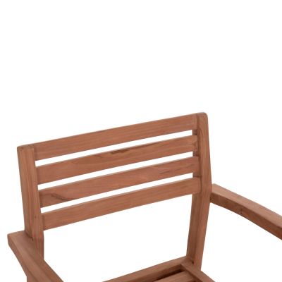 OUTDOOR DINING CHAIR ERMIONI HM18129 TEAK WOOD--NATURAL COLOR 60x59x84Hcm.