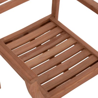 OUTDOOR DINING CHAIR ERMIONI HM18129 TEAK WOOD--NATURAL COLOR 60x59x84Hcm.