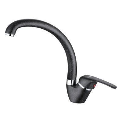 FAUCET FOR KITCHEN COUNTERTOP HM4868.03 MEDIUM HEIGHT-BLACK--25.6x14.9x24.2Hcm.