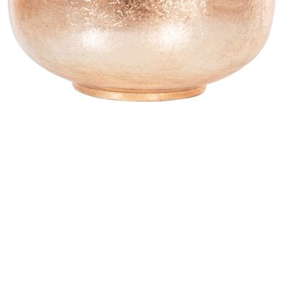 DECORATIVE FLOOR VASE RAKSASA HM4232.06 METAL IN CHERRY RED-GOLD PEARL Φ24x69Hcm.