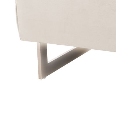 КРЕСЛО т.CHESTERFIELD КРЕМ HM3261.02 КАДИФЕ КРЕМ-МЕТАЛНИ КРАКА 99x86,5x77Hсм.