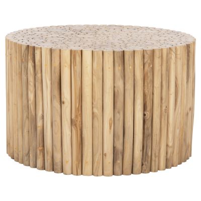ХОЛНА МАСА КРЪГЛА КОТЕР HM9863 ТИКОВИ КЛОНКИ- ЕСТЕСТВЕНИ Φ80x50Hсм.