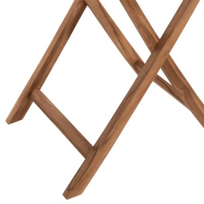 OUTDOOR SQUARE DINING TABLE KENDALL HM9544 FOLDABLE-TEAK WOOD IN NATURAL COLOR 80x80x75Hcm.